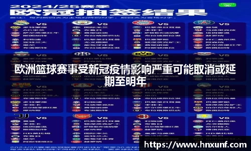 欧洲篮球赛事受新冠疫情影响严重可能取消或延期至明年