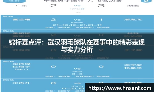 锦标赛点评：武汉羽毛球队在赛事中的精彩表现与实力分析